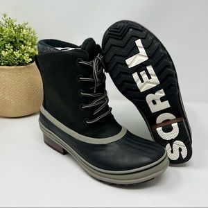 Sorel Women's Slimpack III Lace Duck Boot - Black - Size 10